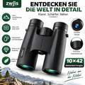 10x42 HD Fernglas – Kompaktes Outdoor-Fernglas für Natur & Vogelbeobachtung